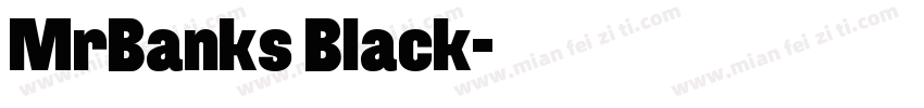 MrBanks Black字体转换